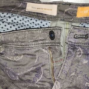 Pilcro Women's Patterned Gray Jeans